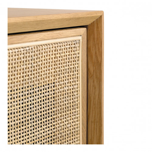 AUGUSTIN Light Oak and Caning Sideboard
