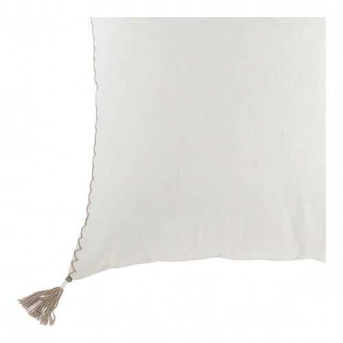 Housse de coussin MATTÉO en velours de coton et lin - Blanc - 60 x 40 cm Housse de coussin MATTÉO en velours de coton et lin - Blanc - 60 x 40 cm
