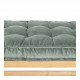 Banc MENA et matelas en velours - Vert de gris