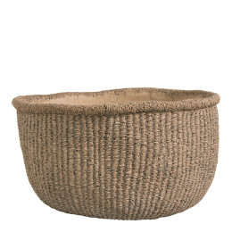 Cache-pot CIKA en ciment beige - Grand modèle - 44 x 43 x 24,7 cm