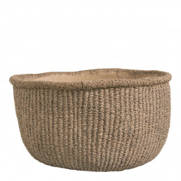 CIKA Planter in beige cement - Large model - 44 x 43 x 24.7 cm