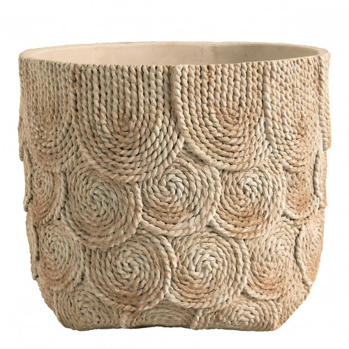 OSA Planter in Cream Cement - Large Size - 31.5 x 31.5 x 26.5 cm
