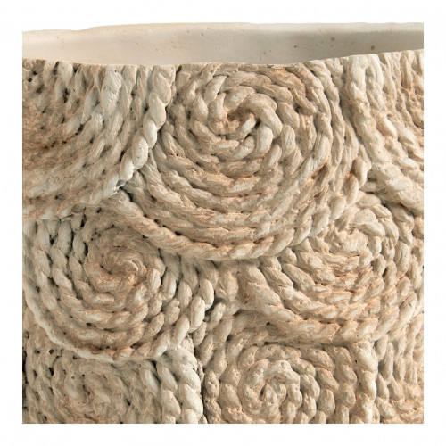 OSA Planter in Cream Cement - Small Model - 21 x 20.5 x 18.5 cm