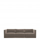 Canapé LOU en velours de coton - 3 modules - L. 297 cm - Taupe