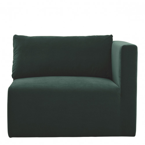 LOU Sofa in Cotton Velvet - 3 Modules - L. 297 cm - Forest Green