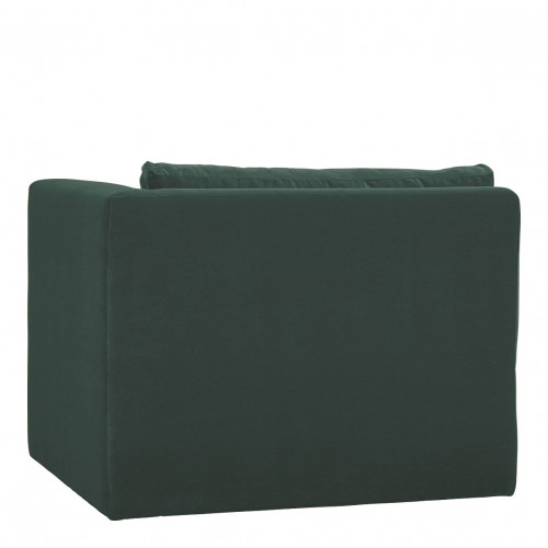 LOU Sofa in Cotton Velvet - 3 Modules - L. 336 cm - Forest Green