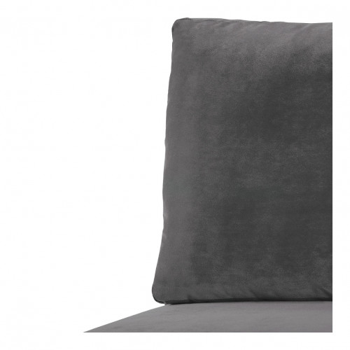LOU Sofa in Cotton Velvet - Dark Gray - Central Module - L. 130 cm