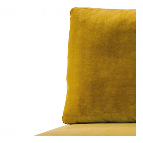 LOU Sofa in Velvet - Saffron - Central Module - L. 130 cm