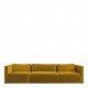 Canapé LOU en velours - Safran - Module central - L. 130 cm