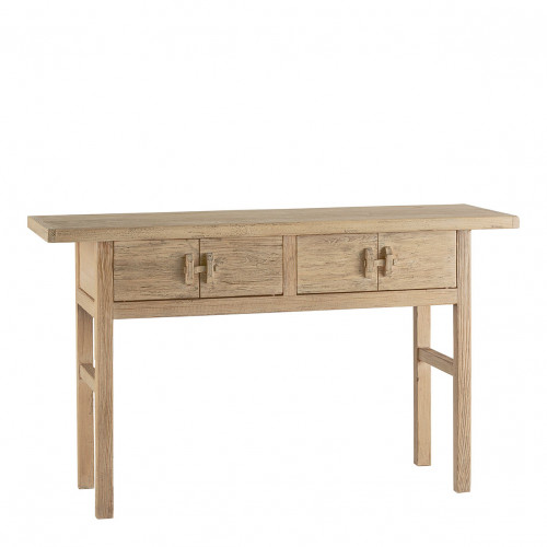 BAO Console with 2 Drawers in Recycled Elm - Natural
