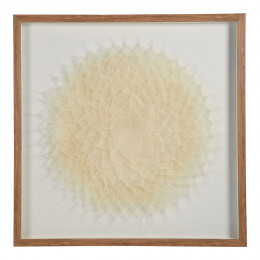 FLOWER Wall Decoration in Palm Leaves - Ecru