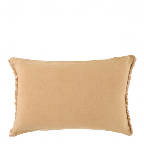CHLOÉ Washed Linen Cushion Cover - Apricot - 60 x 40 cm