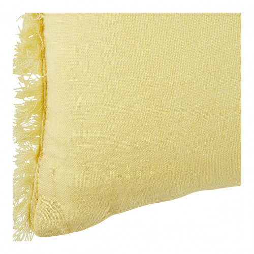 CHLOÉ Washed Linen Cushion Cover - Pastel Yellow - 50 x 50 cm