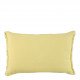 Housse de coussin CHLOÉ en lin lavé - Jaune pastel - 60 x 40 cm