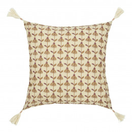 Housse de coussin DAPHNÉ en coton - Beige - 50 x 50 cm