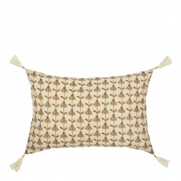 DAPHNÉ Cotton Cushion Cover - Beige - 60 x 40 cm