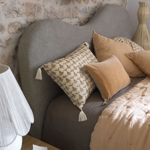 Housse de coussin DAPHNÉ en coton - Beige - 60 x 40 cm Housse de coussin DAPHNÉ en coton - Beige - 60 x 40 cm