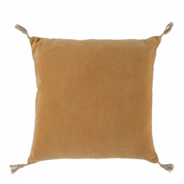 Housse de coussin MATTÉO en velours de coton - Abricot - 50 x 50 cm