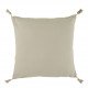 Housse de coussin MATTÉO en velours de coton - Jaune pastel - 50 x 50 cm
