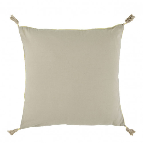 Housse de coussin MATTÉO en velours de coton et lin - Jaune pastel - 50 x 50 cm Housse de coussin MATTÉO en velours de coton et lin - Jaune pastel - 50 x 50 cm