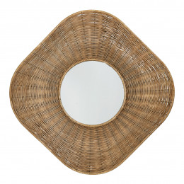 ISIS Mirror in rattan and metal - H. 100 cm