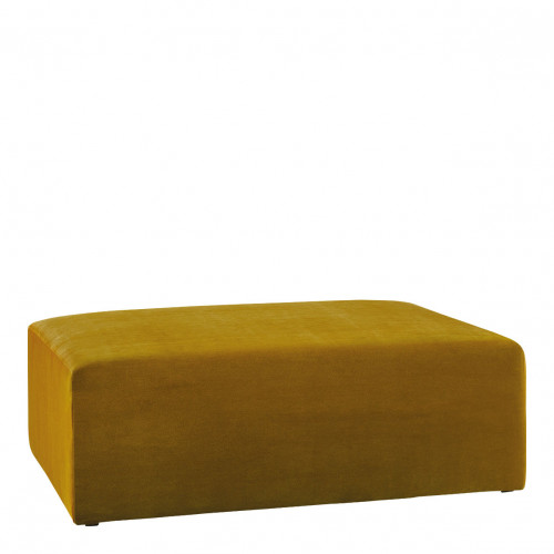 LOU ottoman in velvet for LOU sofa - Saffron