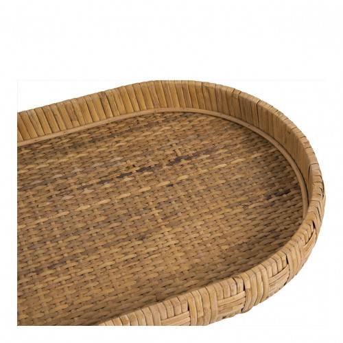 Set of 2 ÉLYA trays in rattan