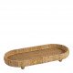 Set de 2 plateaux ÉLYA en rotin