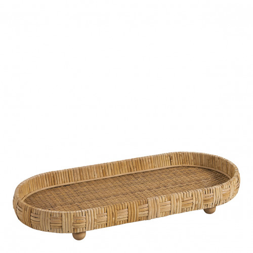 Set of 2 ÉLYA trays in rattan
