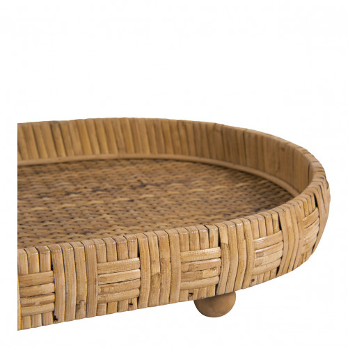Set of 2 ÉLYA trays in rattan