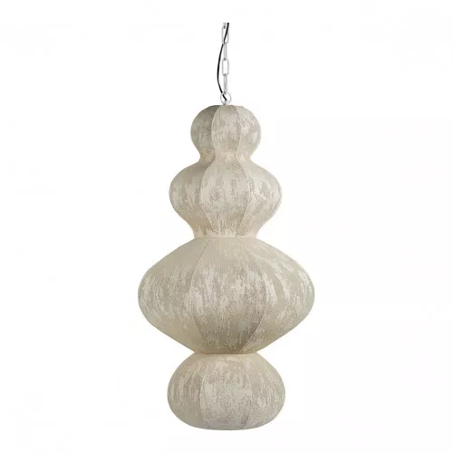 Suspension SORA en tissu et métal - Crème - ø 49 x 84 cm