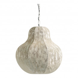 SORA pendant light in fabric and metal - Cream - ø 60 x 56 cm