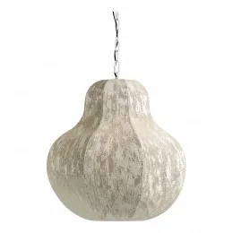 Suspension SORA en tissu et métal - Crème - ø 60 x 56 cm
