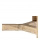 Table basse BAO orme recyclé - Petit modèle - ø 80 cm - Naturel