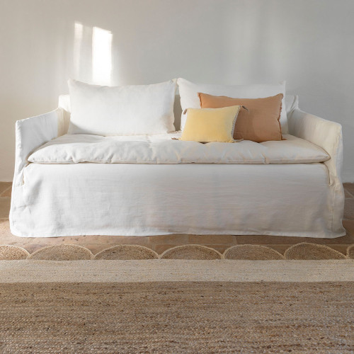 ÉNOLA jute rug - Natural and white - 200 x 300 cm