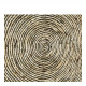 Tapis KISHI en jute - Blanc et noir - 200 x 200 cm