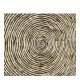 Tapis KISHI en jute - Blanc et noir - 200 x 200 cm