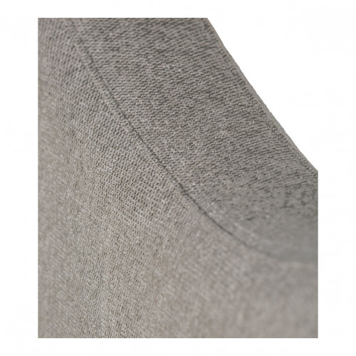 Tête de lit SÉRÉNA en tissu - Gris - 201 x 11 x 125 cm