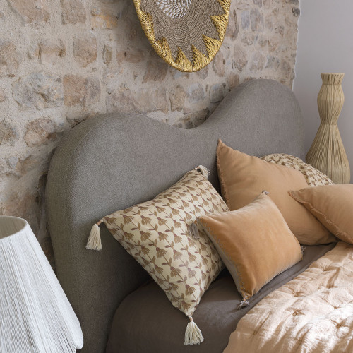 MYA vase in rattan and metal - H. 81 cm