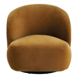 LISETTE armchair in velvet - Saffron