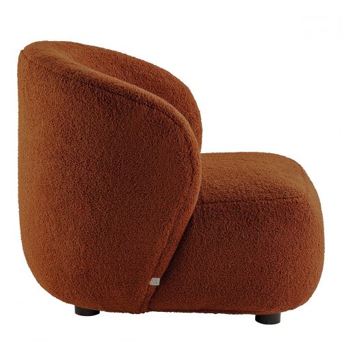 Fauteuil LISETTE en bouclette - Terracotta - Petit modèle