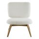Fauteuil LINA en bouclette - Crème