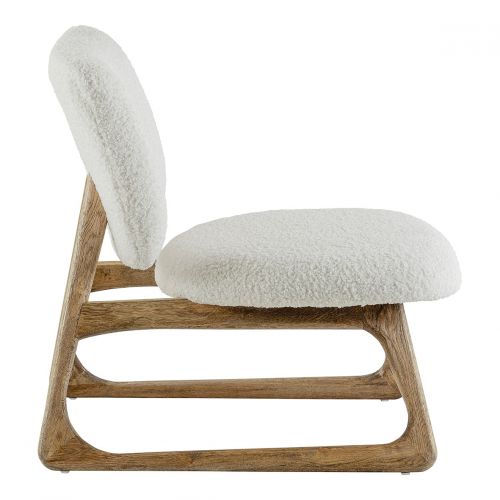 LINA Armchair in boucle - Cream