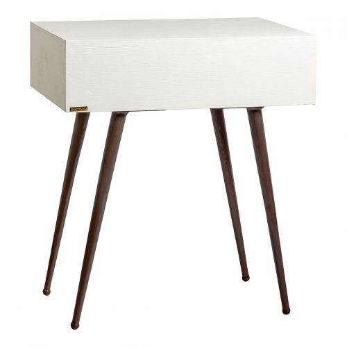 LOLA White Bedside Table