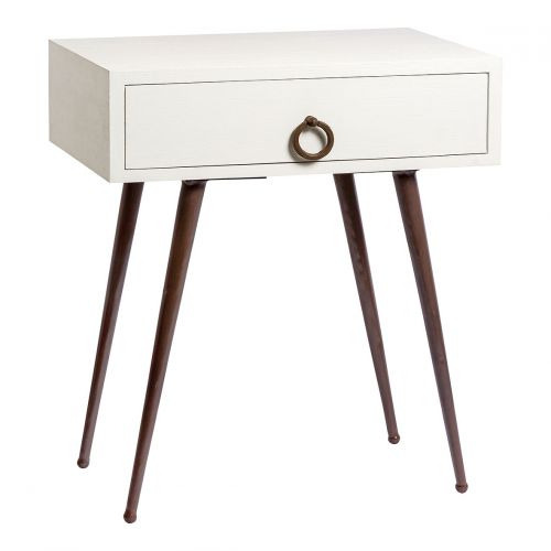 LOLA White Bedside Table