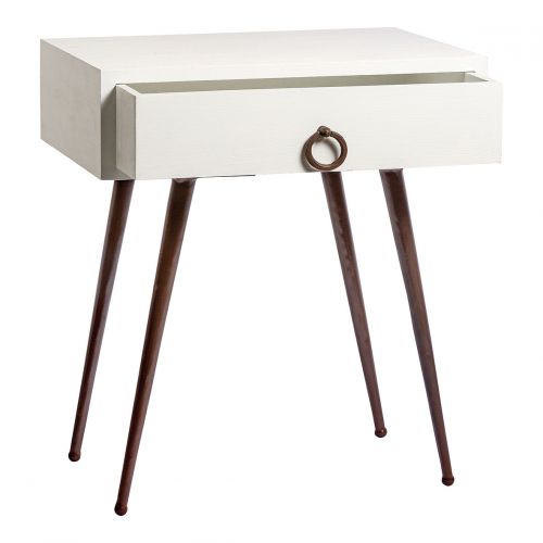 LOLA White Bedside Table
