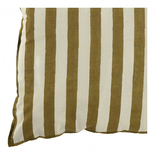 Lot de 2 housses de coussin BAYADÈRE en coton - Crème et cumin - 60 x 40 cm