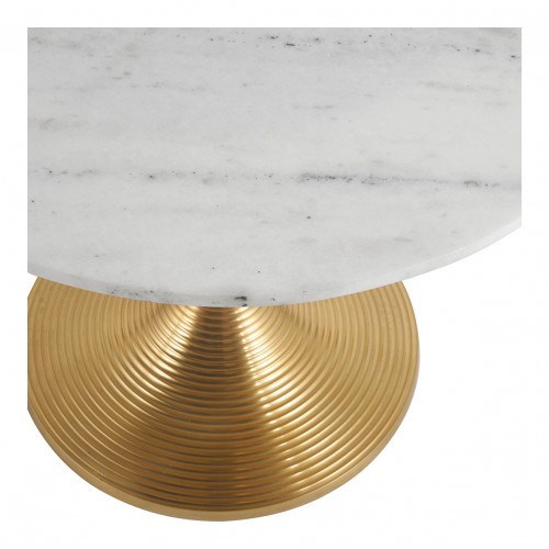 CHARLOTTE Round coffee table in marble - ø 60 x 46 cm