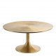 Table basse CHARLOTTE ronde en aluminium - ø 77 x 38 cm
