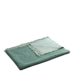 Plaid SIMÉON en coton et fibres de bambou - 130 x 170 cm - Céladon